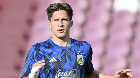 Giuliano Simeone fue titular en el amistoso ante Paraguay.