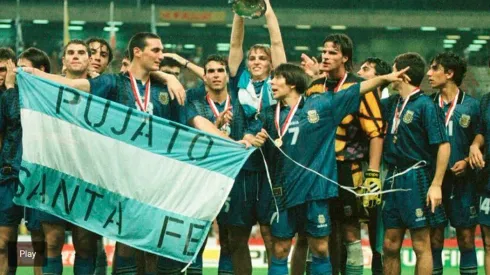 La Selección Argentina que ganó el Mundial Sub-20 de 1997.
