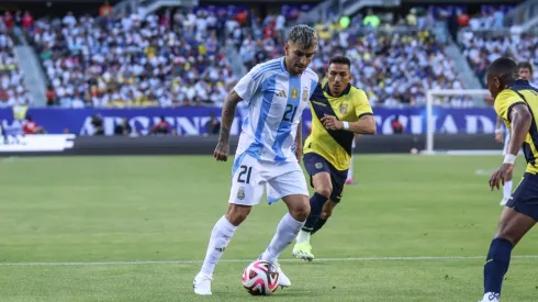 Ángel Correa, en el amistoso ante Ecuador.
