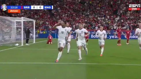 El festejo de Jude Bellingham.
