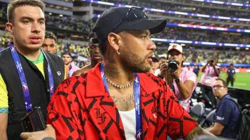 El crack vio el estreno de Brasil en la Copa América desde las tribunas.
