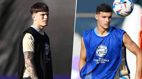 Con Garnacho y Carboni, el 11 que paró Scaloni para enfrentar a Perú