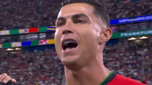 La emoción de Cristiano Ronaldo.
