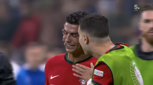 El rostro de Cristiano Ronaldo lo dice todo.
