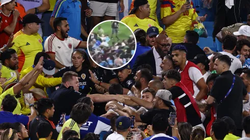 VIDEO | La agresión que recibió Mina Bonino en el escándalo entre hinchas de Uruguay y Colombia