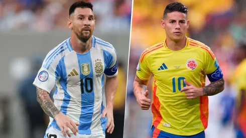 Messi y James Rodríguez.