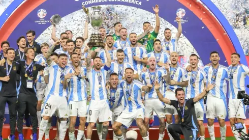 Argentina celebra la Copa América 2024.
