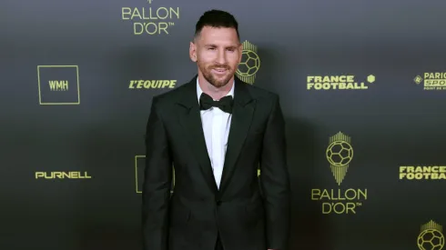 Lionel Messi en la gala del Balón de Oro.
