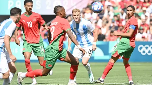 Argentina vs. Marruecos, partido de fútbol masculino en París 2024.
