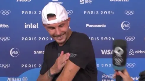 El inesperado tatuaje de una figura en París 2024.