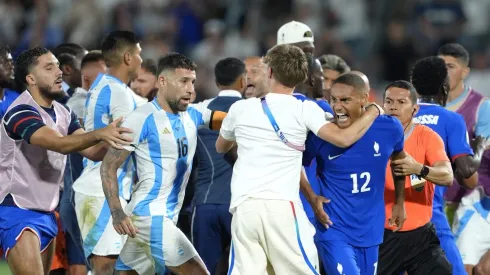 Argentina y Francia terminó en caos

