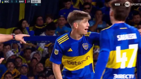 El reclamo de los jugadores de Boca.