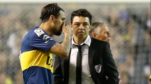 El mensaje que Daniel Osvaldo le dejó a Marcelo Gallardo desde La Bombonera