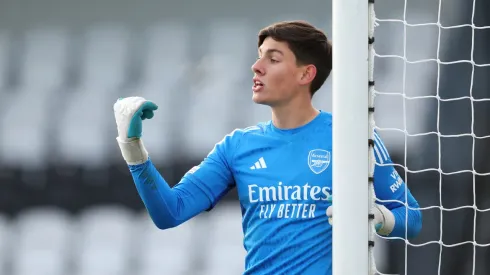 Alexei Rojas, el arquero colombiano al que Arsenal le firmó su primer contrato profesional.
