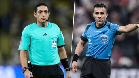 Jesús Valenzuela y Piero Maza, árbitros de los partidos de Argentina ante Chile y Colombia. 
