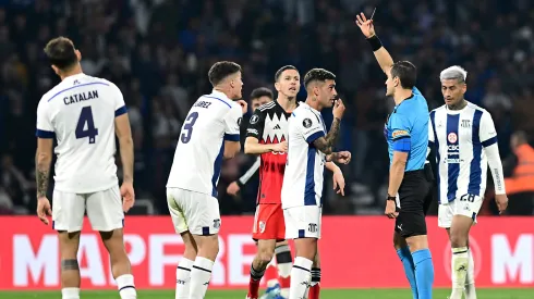 Lucas Suárez fue expulsado en Talleres vs. River.
