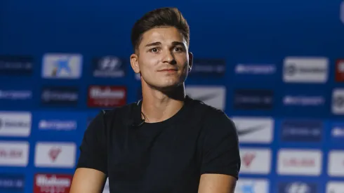 En plena presentación en Atlético, Julián recordó una charla con Gallardo