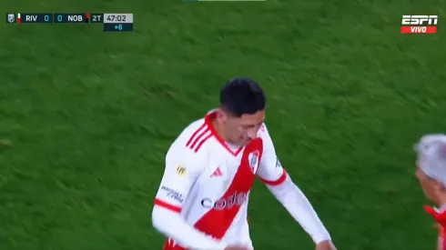 Rodrigo Aliendro salió lesionado en River.