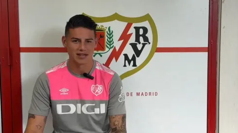 James Rodríguez fue presentado en Rayo Vallecano.