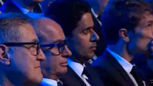 Nasser Al-Khelaifi, el presidente del PSG, presente en el sorteo de la Champions.