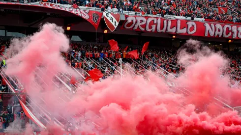 Los hinchas de Independiente en el duelo ante River
