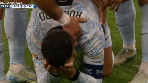 La emoción de Cristiano Ronaldo.