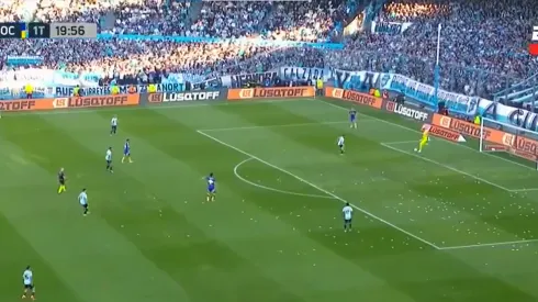 Sergio Romero y un error que derivó en el empate para Racing.