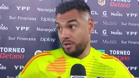 Sergio Romero, arquero de Boca tras el partido ante Racing.
