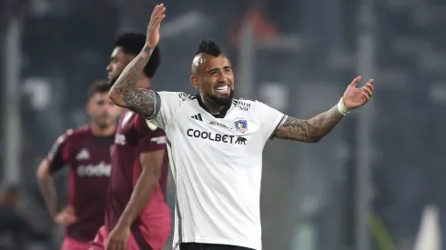 Arturo Vidal durante el partido ante River.
