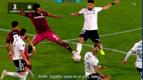 El audio VAR sobre la patada de Borja.