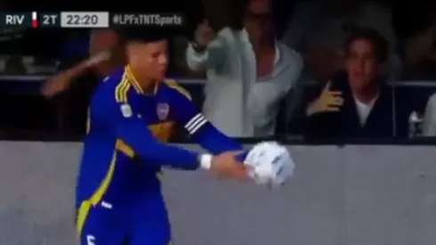 El momento de la bronca del presidente de River.
