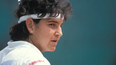 Arantxa Sánchez Vicario durante el Rolan Garros de 1992
