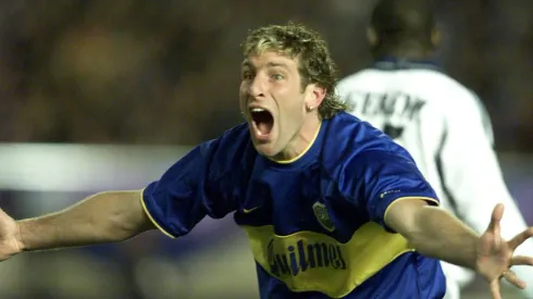 Martín Palermo, autor de dos goles ante Real Madrid.
