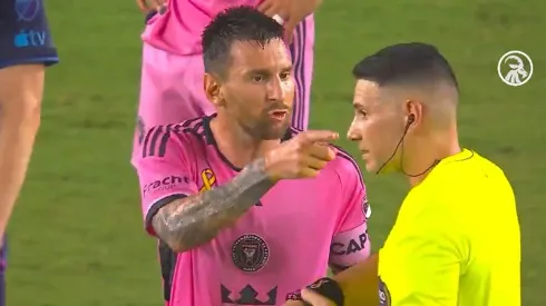 Lionel Messi increpó al árbitro tras el empate de Inter Miami