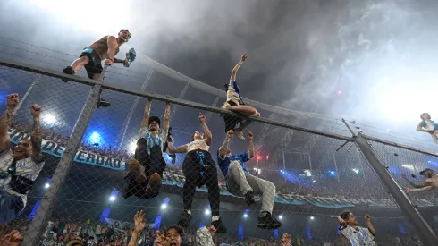 El recibimiento de Racing ante Corinthians.