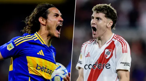 Cavani y Colidio anotaron para Boca y River.
