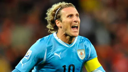 Diego Forlán, leyenda de la Celeste.
