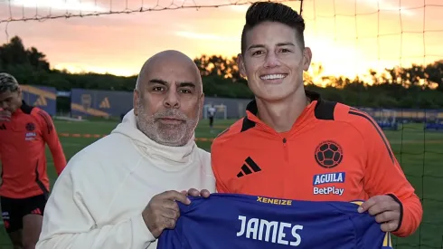 Chicho Serna y James Rodríguez.