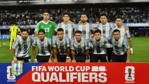 La formación de Argentina ante Perú.
