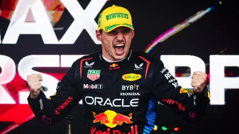 La felicidad de Max Verstappen.
