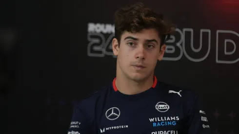 Franco Colapinto en la conferencia de prensa de Abu Dhabi