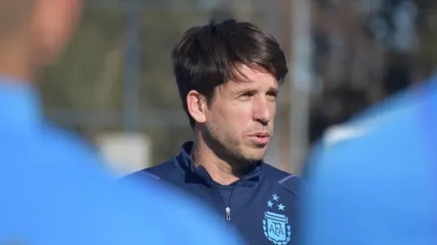 Diego Placente, entrenador de la Selección Argentina Sub 20.
