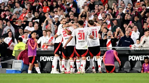 El festejo de los jugadores de River.