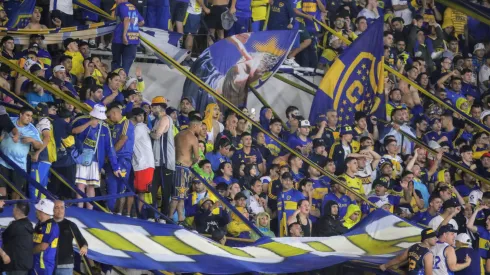 La hinchada de Boca en el duelo contra Vélez.