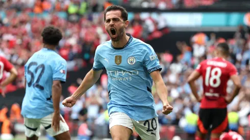 Bernardo Silva anotó en el empate 1-1 entre Manchester City y Manchester United por la Community Shield.