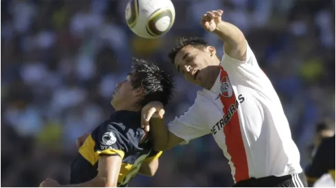 Alexis Ferrero con la camiseta de River ante Boca
