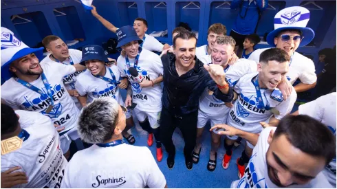 Vélez celebra la Liga Profesional
