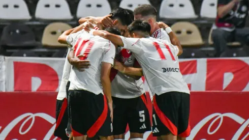 El festejo de los jugadores de River.