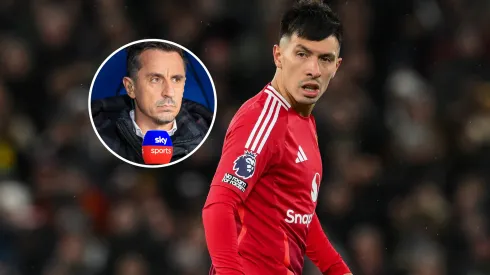 Gary Neville apuntó contra Lisandro Martínez en la derrota del Manchester United