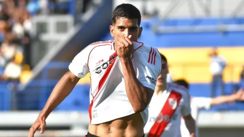 Tomás Nasif celebrando ante Boca.
